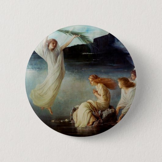De marteldood van de Heilige Christina Ronde Button 5,7 Cm (Voorkant)