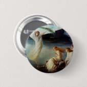 De marteldood van de Heilige Christina Ronde Button 5,7 Cm (Voorkant /achterkant)