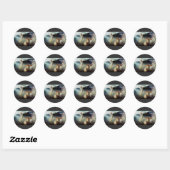 De marteldood van de Heilige Christina Ronde Sticker (Vel)