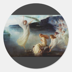 De marteldood van de Heilige Christina Ronde Sticker