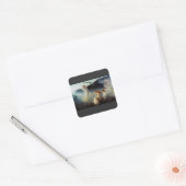De marteldood van de Heilige Christina Vierkante Sticker (Envelop)