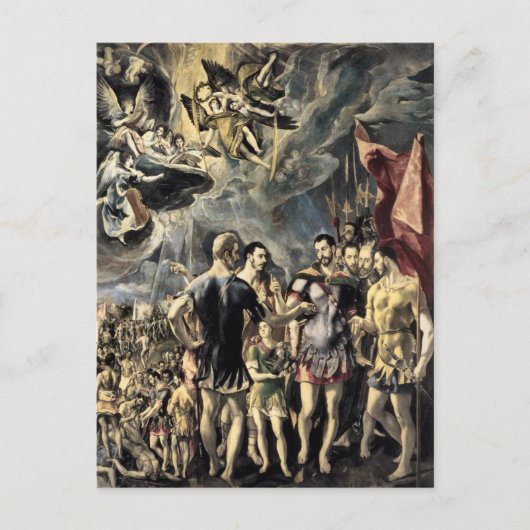 De Marteldood van St. Mauritius door El Greco Briefkaart (Voorkant)
