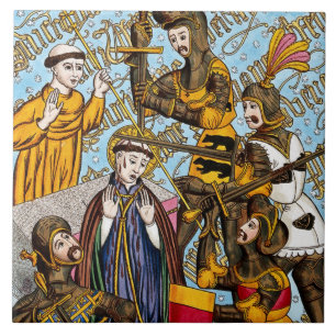 De Marteldood van St. Thomas Becket (M 031) Tegeltje