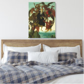 De marteling van Saint Anthony, 1487, door Michela Canvas Afdruk (Insitu (Slaapkamer))