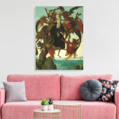 De marteling van Saint Anthony, 1487, door Michela Canvas Afdruk (Insitu (Woonkamer))