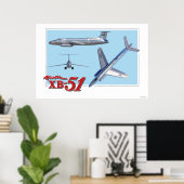 De Martin XB-51 Poster (Thuiskantoor)