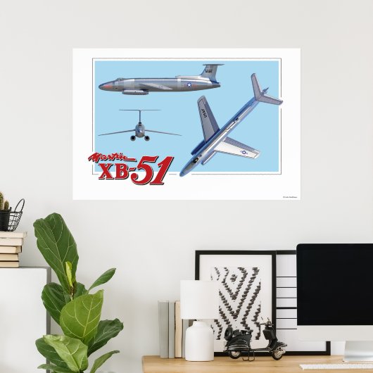 De Martin XB-51 Poster (Thuiskantoor)