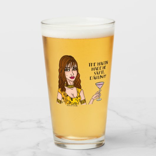 De Martini liet me het zeggen lieverds! Glazen bek (Voorkant gevuld)