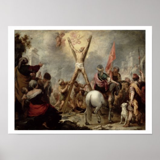 De Martyrdom St. Andrew, 1675-82 (olie op canva) Poster (Voorkant)