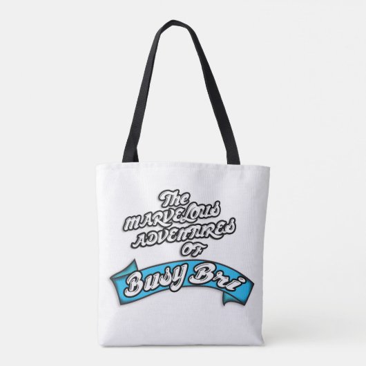 De Marvelous Busy Bri-Canvas tas (Achterkant)