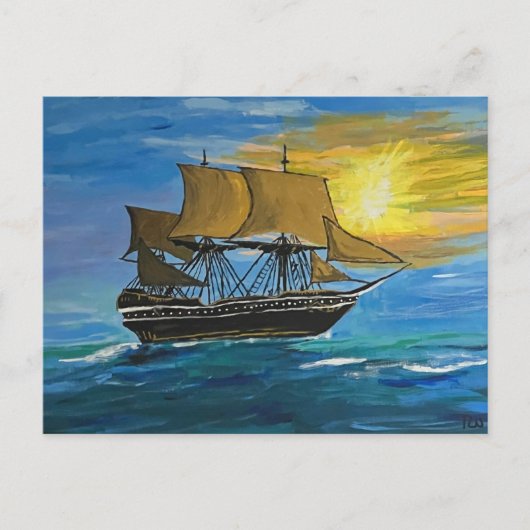 De Mary Celeste Briefkaart (Voorkant)