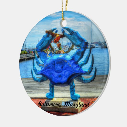 De Maryland Blue Crab Ornament (Links)