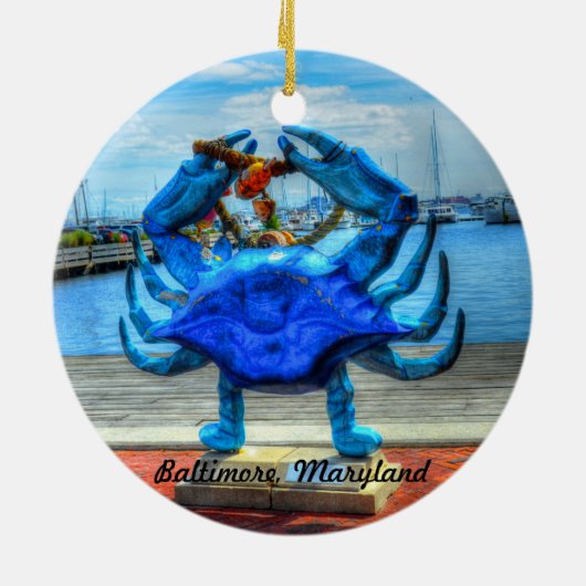 De Maryland Blue Crab Ornament (Achterkant)