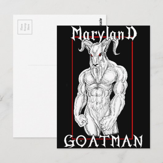 De Maryland Goatman Briefkaart (Voorkant / Achterkant)