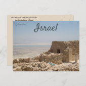 De Masada met het dode Zee Israel Briefkaart (Voorkant / Achterkant)
