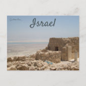 De Masada met het dode Zee Israel Briefkaart (Voorkant)