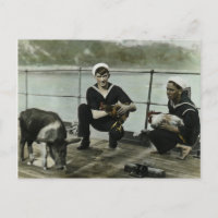 De Mascots  WWII Sailor Rooster Pig