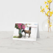 de Mascotte Opa van de Ezel van Kaart (Gele Bloem)