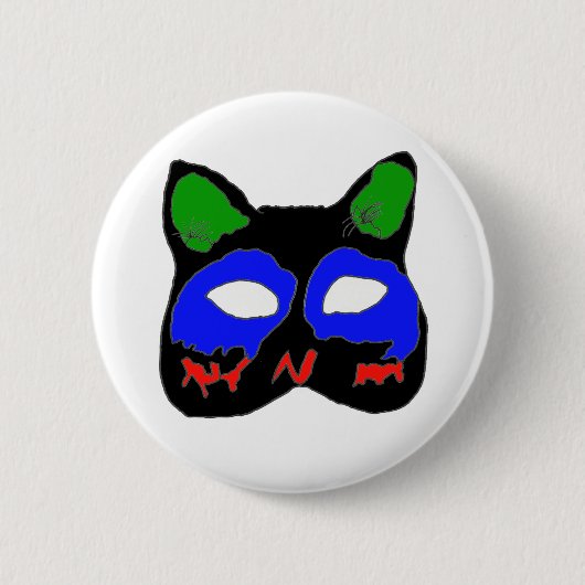 DE MASKER CHAT1.png Ronde Button 5,7 Cm (Voorkant)