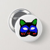 DE MASKER CHAT1.png Ronde Button 5,7 Cm (Voorkant /achterkant)
