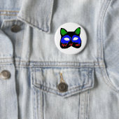 DE MASKER CHAT1.png Ronde Button 5,7 Cm (In situ)