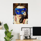 De Maskerade Uitnodiging Poster (Thuiskantoor)