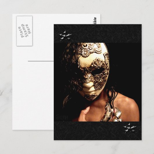 De maskers briefkaart (Voorkant / Achterkant)