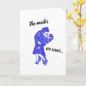 De maskers die we hebben Draag - het zoenen van lu Kaart (Gele Bloem)