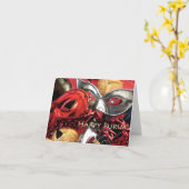 De Maskers van Purim & Kaart Hamantashen (Gele Bloem)