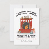 De maskers werden met zorg door de Chimney opgehan Kaart (Voorkant)