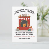 De maskers werden met zorg door de Chimney opgehan Kaart (Staand voorkant)