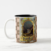 De Masonic Chart Tweekleurige Koffiemok (Links)