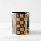 De Masonic Chart Tweekleurige Koffiemok (Center)