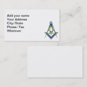 De Masonic/OES-kaart Visitekaartje (Voorkant / Achterkant)