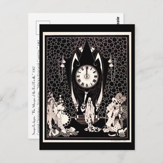 De Masque van de Rode Dood  afbeelding Briefkaart (Voorkant / Achterkant)