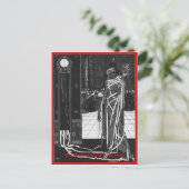 De Masque van de Rode Dood Briefkaart (Staand voorkant)