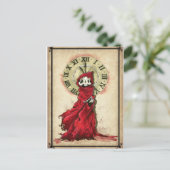 De Masque van de Rode Dood, Edgar Allan Poe Briefkaart (Staand voorkant)