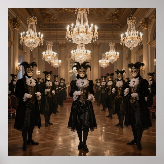 De Masquerade van Zevens Poster (Voorkant)