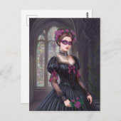 De Masquerade Victoriaans Briefkaart (Voorkant / Achterkant)