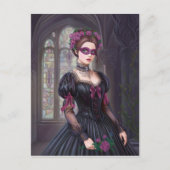 De Masquerade Victoriaans Briefkaart (Voorkant)