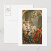De massa van de St. Basil (olie op canvas) Briefkaart (Voorkant / Achterkant)