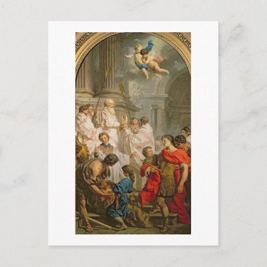 De massa van de St. Basil (olie op canvas) Briefkaart (Voorkant)