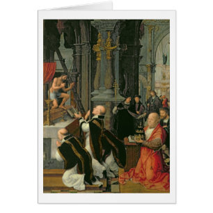 De massa van St. Gregory (olie op doek)