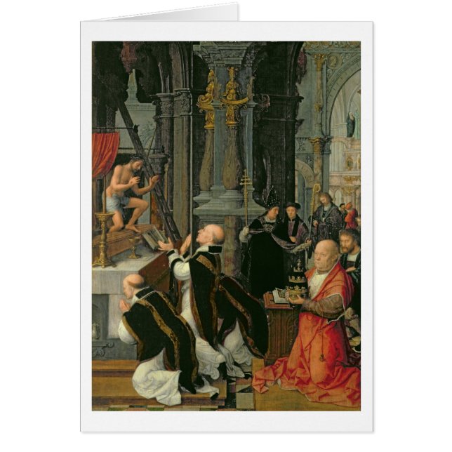 De massa van St. Gregory (olie op doek) (Voorkant)