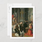 De massa van St. Gregory (olie op doek) Briefkaart (Voorkant / Achterkant)