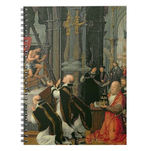 De massa van St. Gregory (olie op doek) Notitieboek (Voorkant)