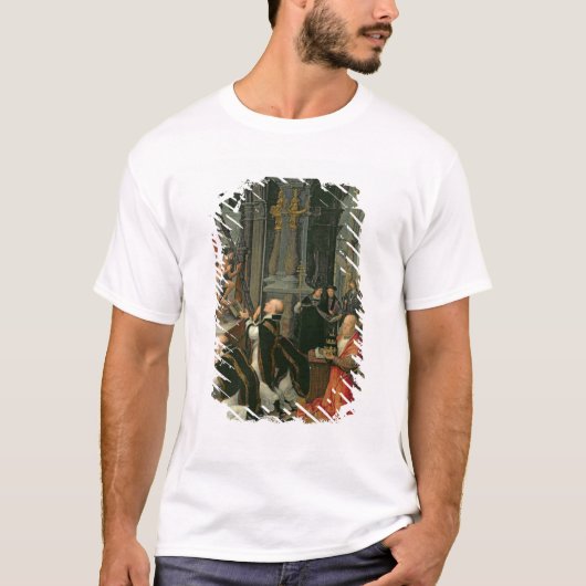 De massa van St. Gregory (olie op doek) T-shirt (Voorkant)