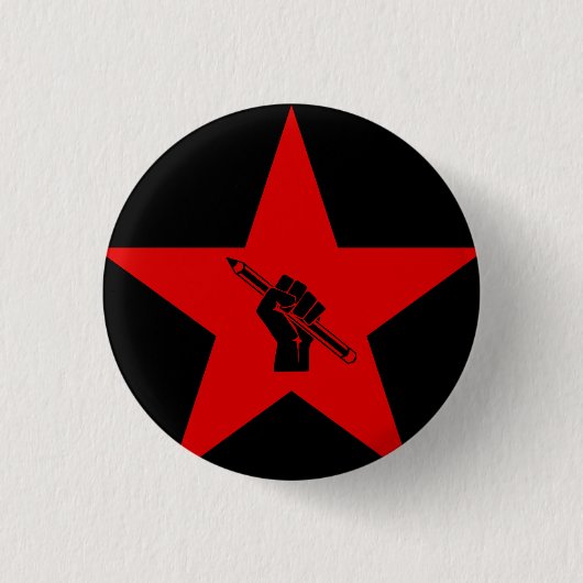 DE MASSA'S BEWERKEN RONDE BUTTON 3,2 CM (Voorkant)