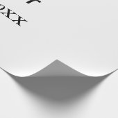 De Master baas naam est jaar datum man koning tite Cadeaupapier (Hoek)