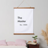 De Master baas naam est jaar datum man koning tite Hangend Wandkleed (Slaapkamer)
